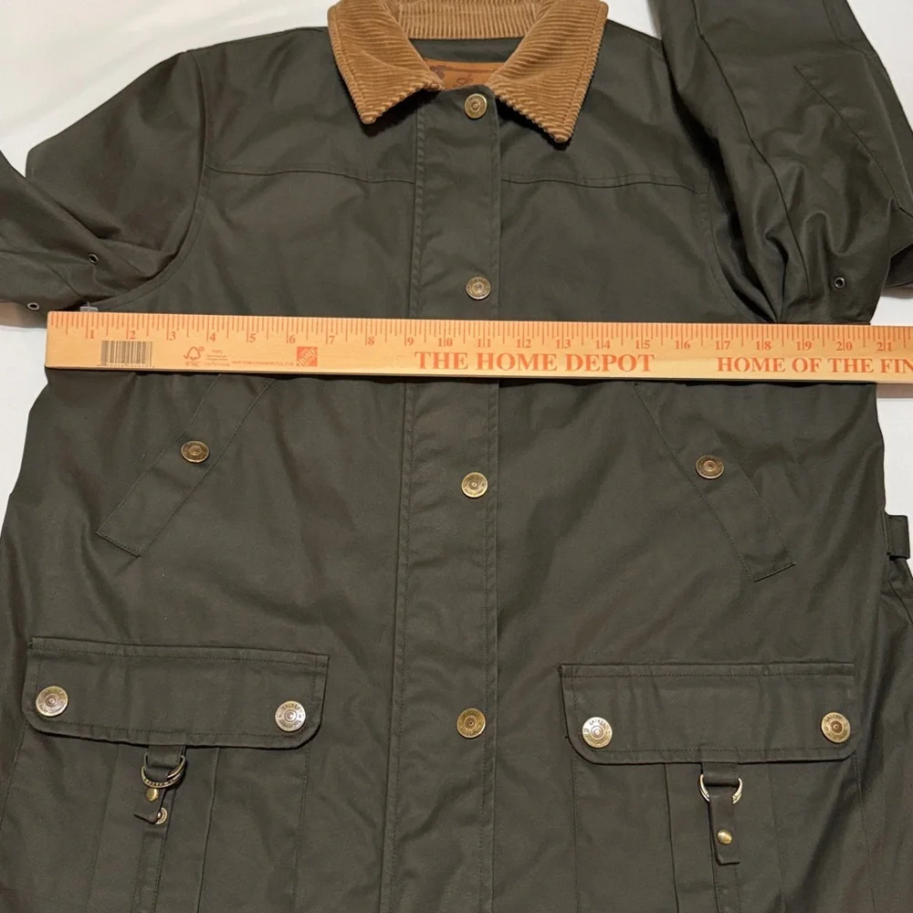 Lauren Ralph Lauren Cotton Barn Jacket Corduroy Collar P/M New W/O Tag - Picture 5 of 10
